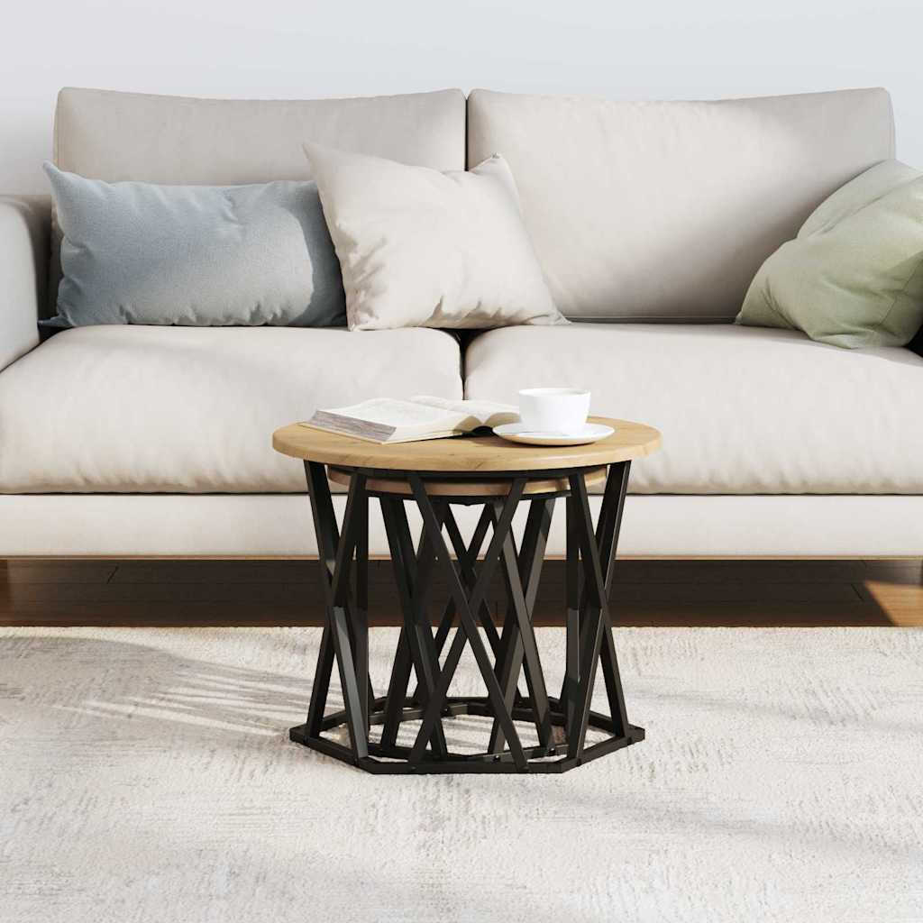 Beistelltisch 2 pcs Artisan-Eiche Ingenieure Holz und Stahl