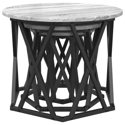 Nesting Beistelltisch 3 pcs Graues Sonoma