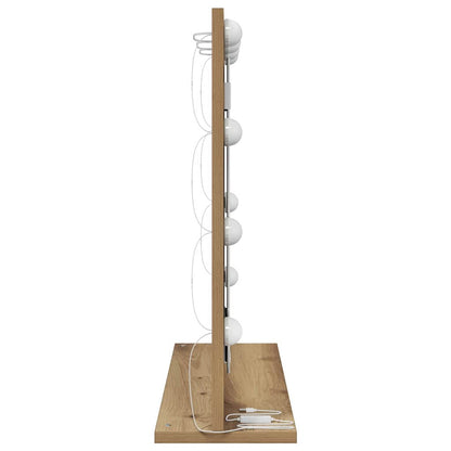 Waschtischspiegel mit Spiegel Artisan-Eiche 60 x 55 x 18 cm