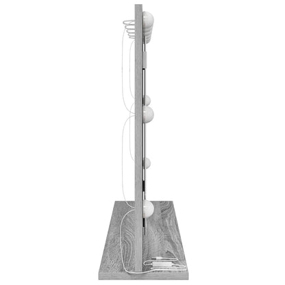 Waschtischspiegel mit Spiegel Graues Sonoma 80 x 55 x 18 cm