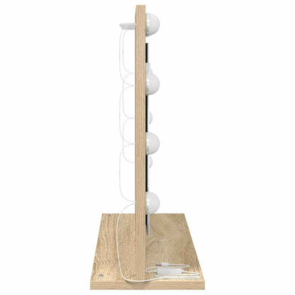 Waschtischspiegel mit Spiegel Sonoma-Eiche 60 x 45 x 18 cm