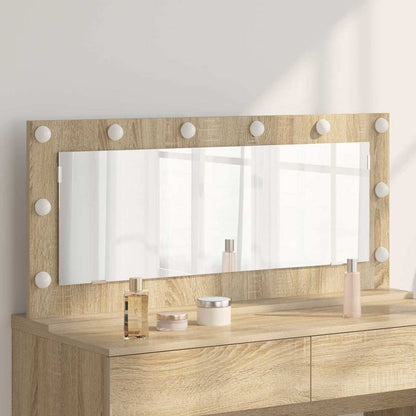 Waschtischspiegel mit Spiegel Sonoma-Eiche 100 x 45 x 18 cm