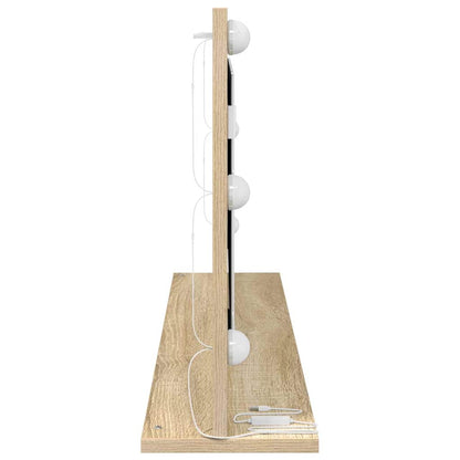 Waschtischspiegel mit Spiegel Sonoma-Eiche 100 x 45 x 18 cm