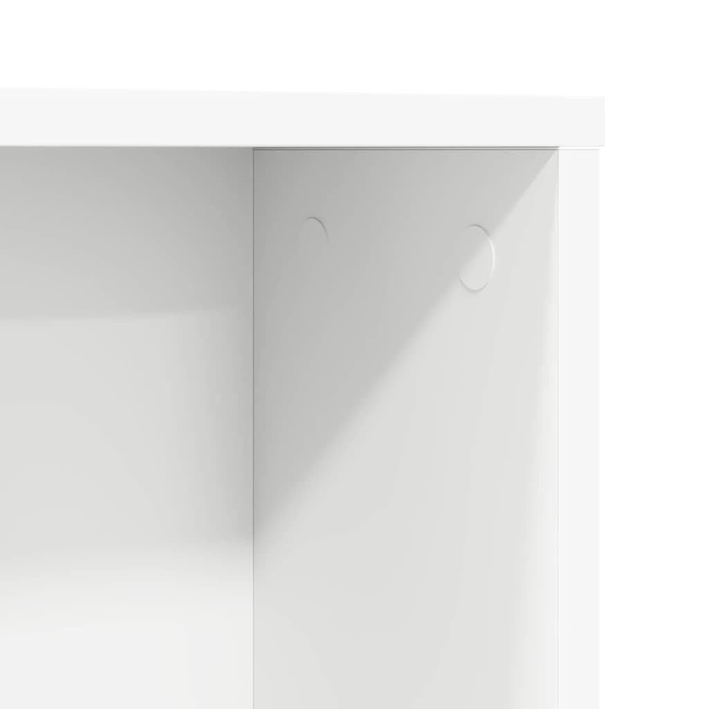 Schreibtisch mit Regal Weiß 91 x 50 x 149 cm Holzwerkstoff