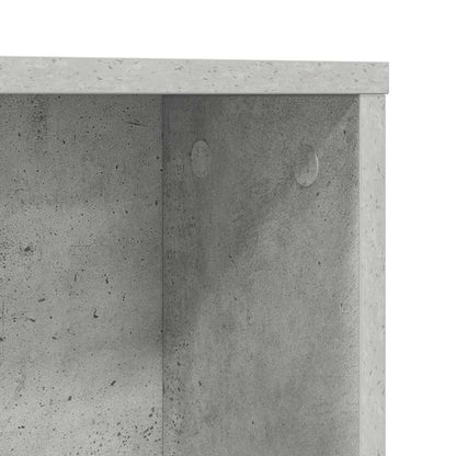 Schreibtisch mit Regal Betongrau 91 x 50 x 149 cm Holzwerkstoff