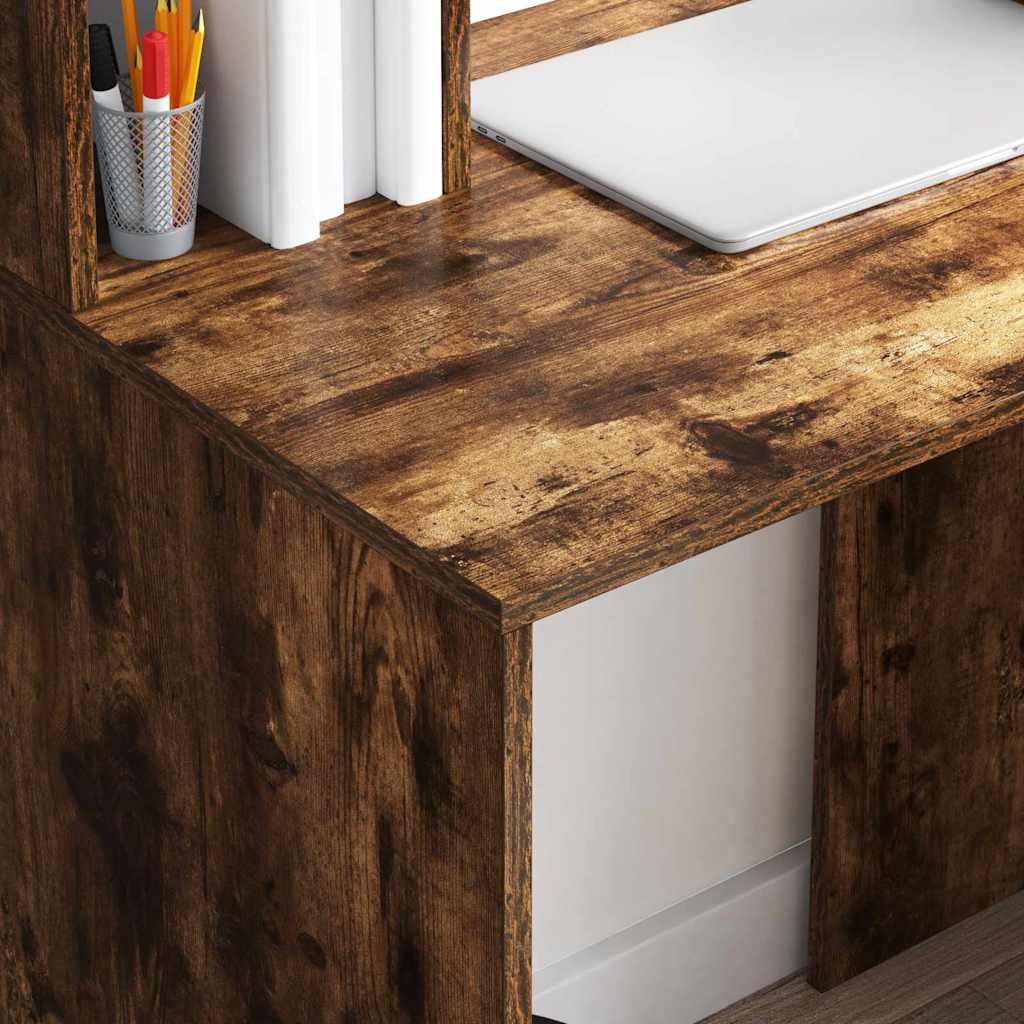 Schreibtisch Räuchereiche 91 x 50 x 149 cm Holzwerkstoff