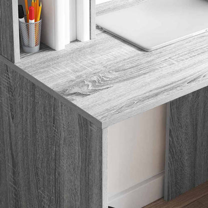Schreibtisch Grau Sonoma 91 x 50 x 149 cm Holzwerkstoff