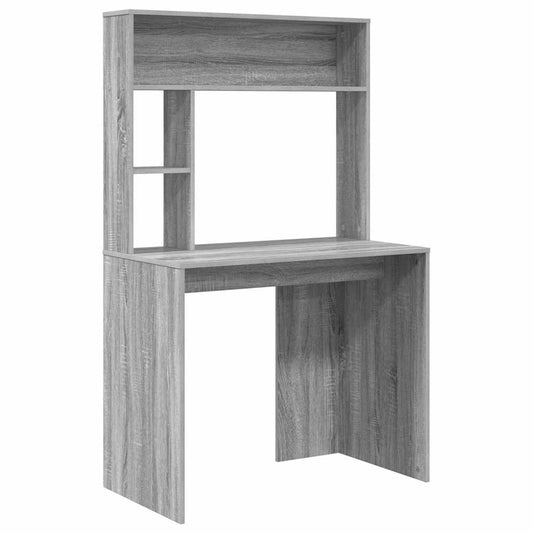 Schreibtisch Grau Sonoma 91 x 50 x 149 cm Holzwerkstoff