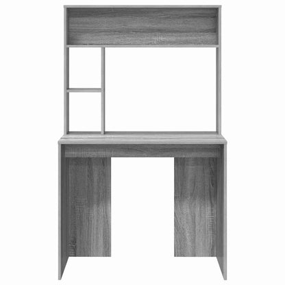 Schreibtisch Grau Sonoma 91 x 50 x 149 cm Holzwerkstoff