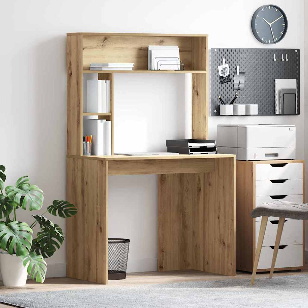 Schreibtisch Eiche handwerklich 91 x 50 x 149 cm Holzwerkstoff