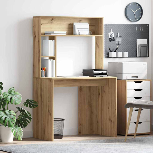 Schreibtisch Eiche handwerklich 91 x 50 x 149 cm Holzwerkstoff