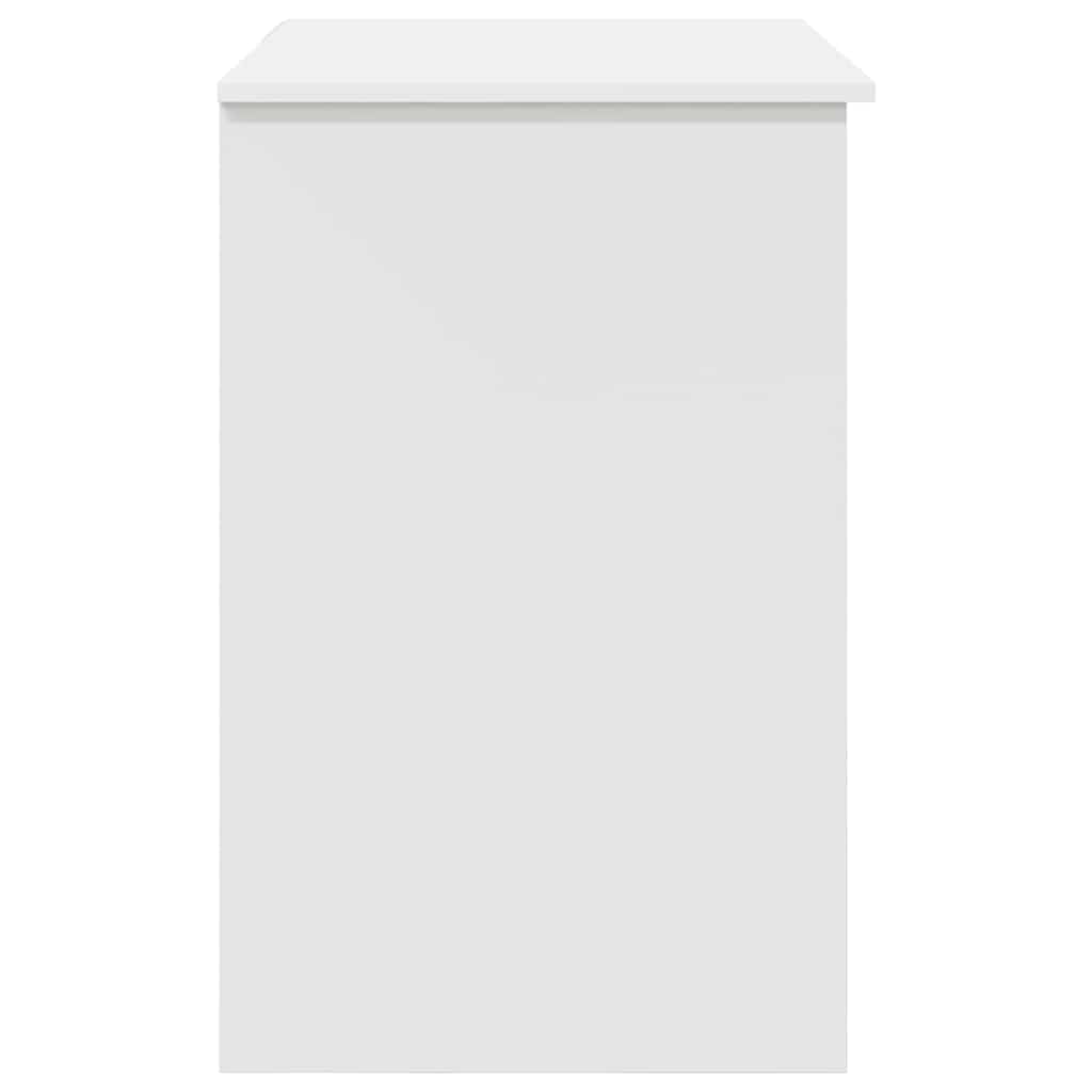 Schreibtisch mit Schubladen Weiß 90 x 49 x 75 cm Holzwerkstoff