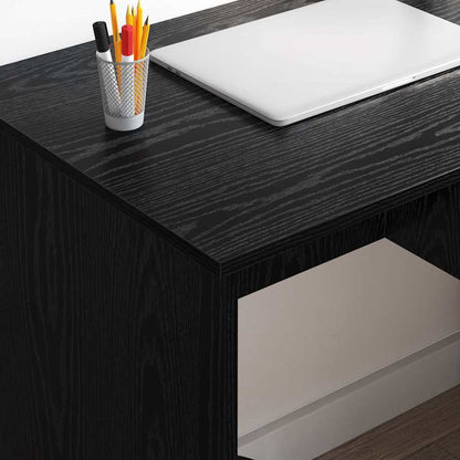 Schreibtisch Schwarze Eiche 90 x 49,5 x 75 cm Holzwerkstoff