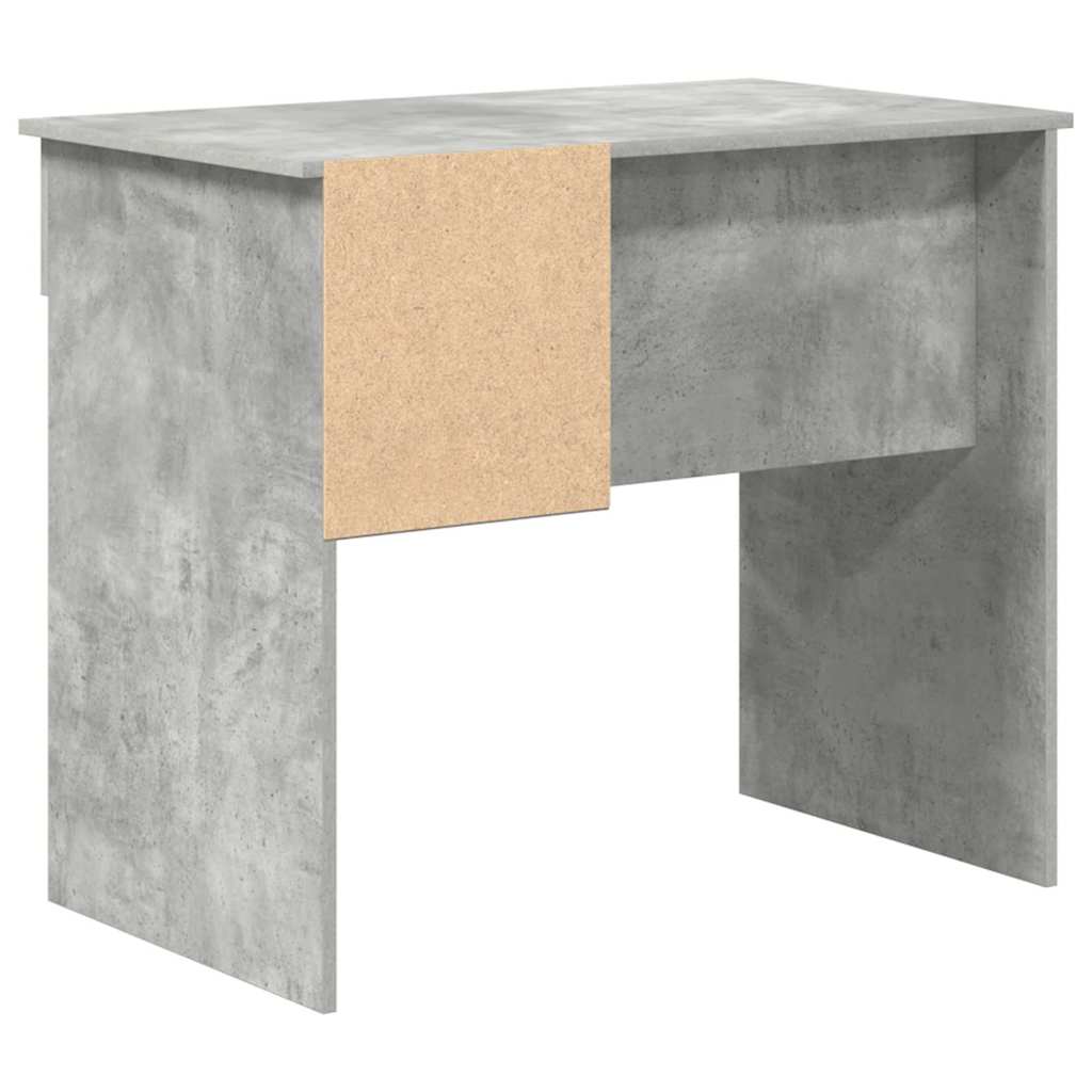 Schreibtisch mit Regal Beton Grau 90 x 49 x 75 cm Holzwerkstoff
