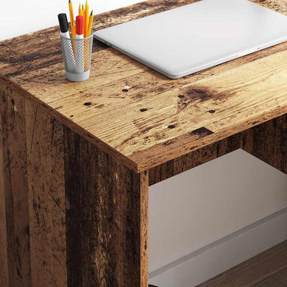 Schreibtisch mit Regal Altholz 90 x 49,5 x 75 cm Holzwerkstoff