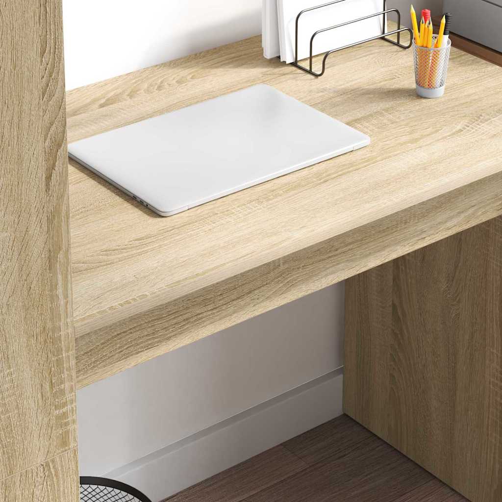 Schreibtisch Sonoma Eiche 113 x 54 x 120 cm Holzwerkstoff