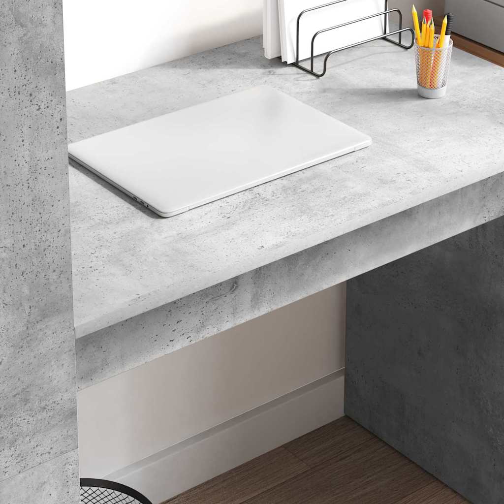 Schreibtisch Betongrau 113 x 54 x 120 cm Holzwerkstoff