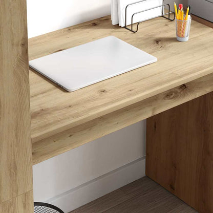 Schreibtisch Eiche handwerklich 113 x 54 x 120 cm Holzwerkstoff