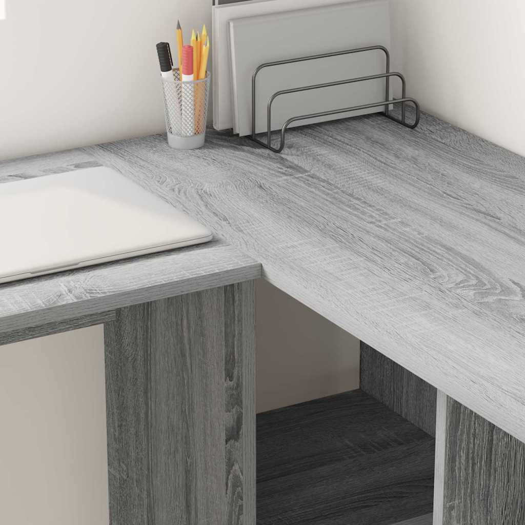 Schreibtisch Grau Sonoma 142 x 102 x 73 cm Holzwerkstoff