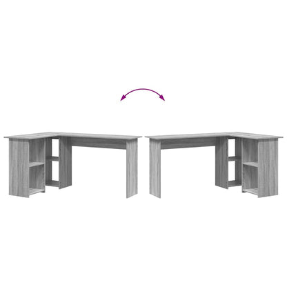 Schreibtisch Grau Sonoma 142 x 102 x 73 cm Holzwerkstoff