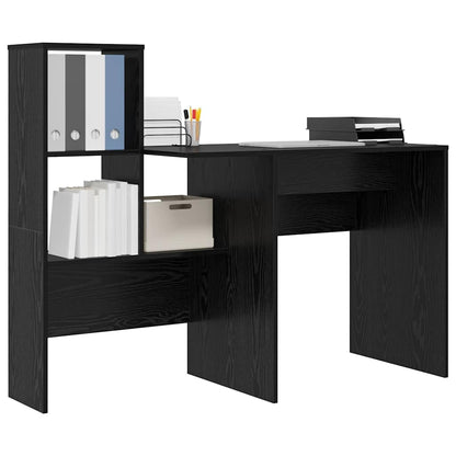 Schreibtisch Schwarze Eiche 131,5 x 50 x 106,5 cm Holzwerkstoff