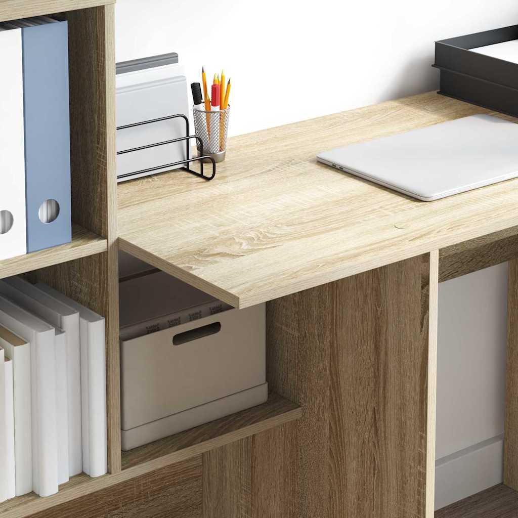 Schreibtisch Sonoma Eiche 131,5 x 50 x 106,5 cm Holzwerkstoff