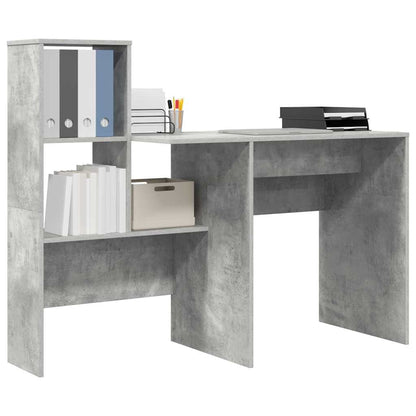 Schreibtisch Betongrau 131,5 x 50 x 106,5 cm Holzwerkstoff