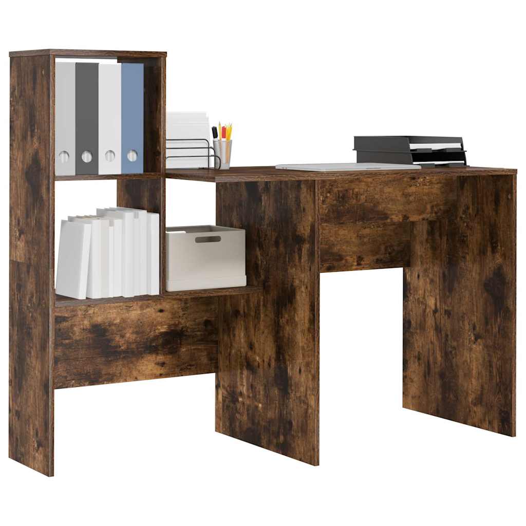 Schreibtisch Räuchereiche 131,5 x 50 x 106,5 cm Holzwerkstoff