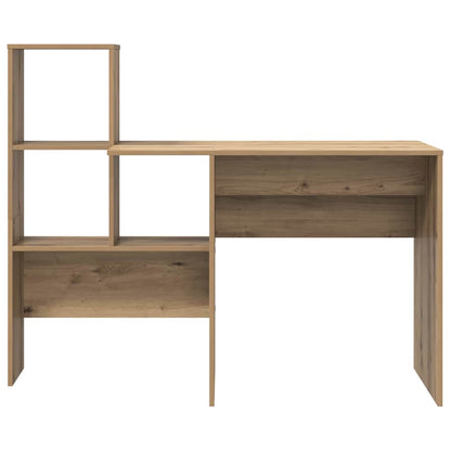 Schreibtisch mit Regal Eiche handwerklich 131,5 x 50 x 106,5 cm