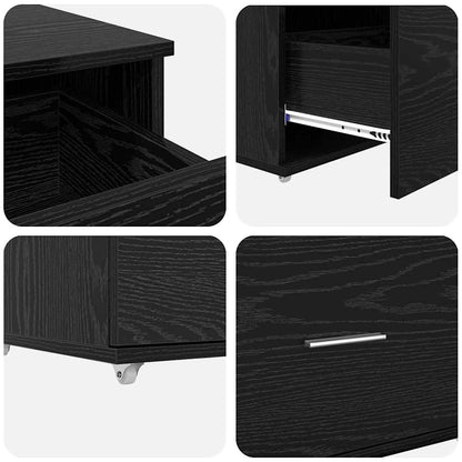 Schubladenschrank Schwarz 55 x 45 x 33,5 cm Holzwerkstoff