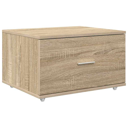 Schubladenschrank mit Rad Braun 55 x 45 x 33,5 cm Holzwerkstoff