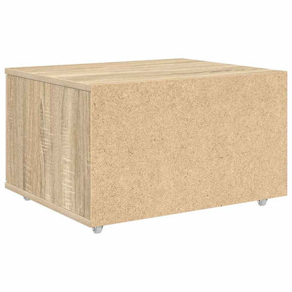 Schubladenschrank mit Rad Braun 55 x 45 x 33,5 cm Holzwerkstoff