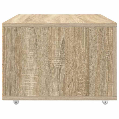 Schubladenschrank mit Rad Braun 55 x 45 x 33,5 cm Holzwerkstoff