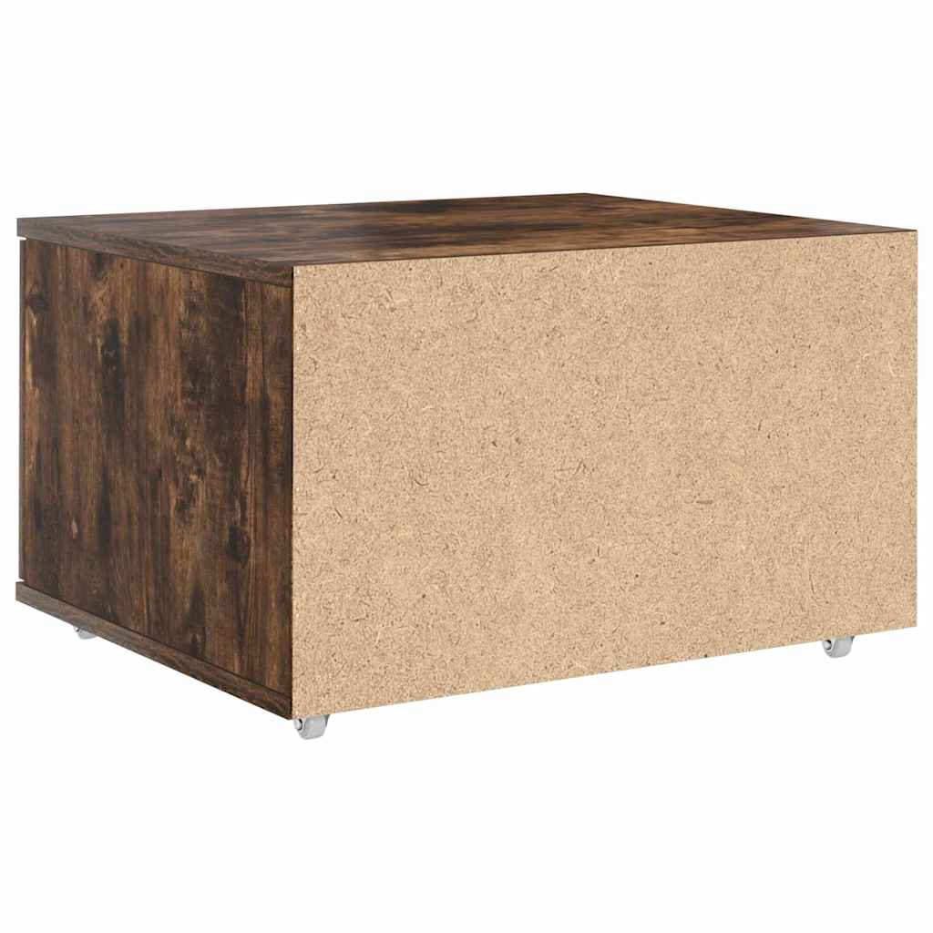 Schubladenschrank mit Rad Braun 55 x 45 x 33,5 cm Holzwerkstoff
