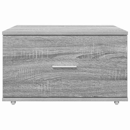 Schubladenschrank mit Rad Grau 55 x 45 x 33,5 cm Holzwerkstoff