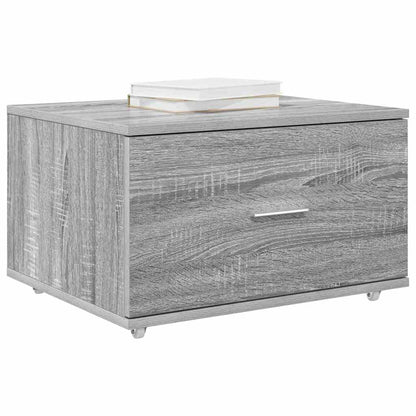 Schubladenschrank mit Rad Grau 55 x 45 x 33,5 cm Holzwerkstoff