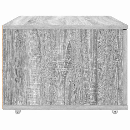 Schubladenschrank mit Rad Grau 55 x 45 x 33,5 cm Holzwerkstoff