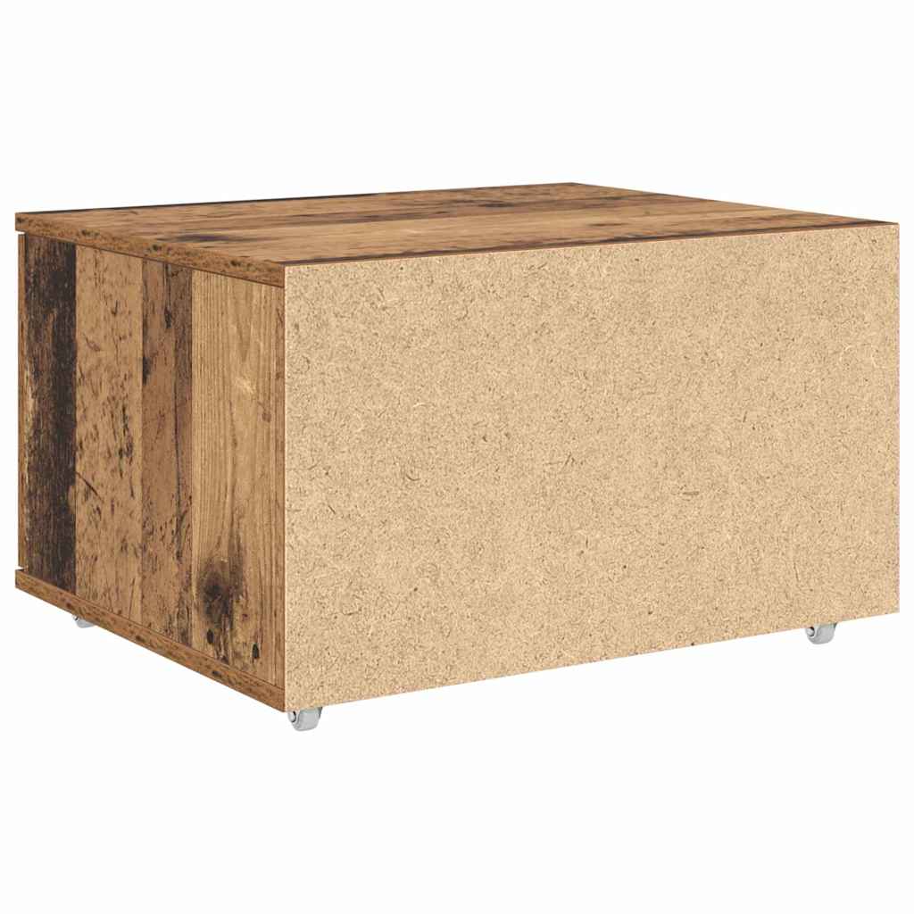Schubladenschrank mit Rad Braun 55 x 45 x 33,5 cm Holzwerkstoff