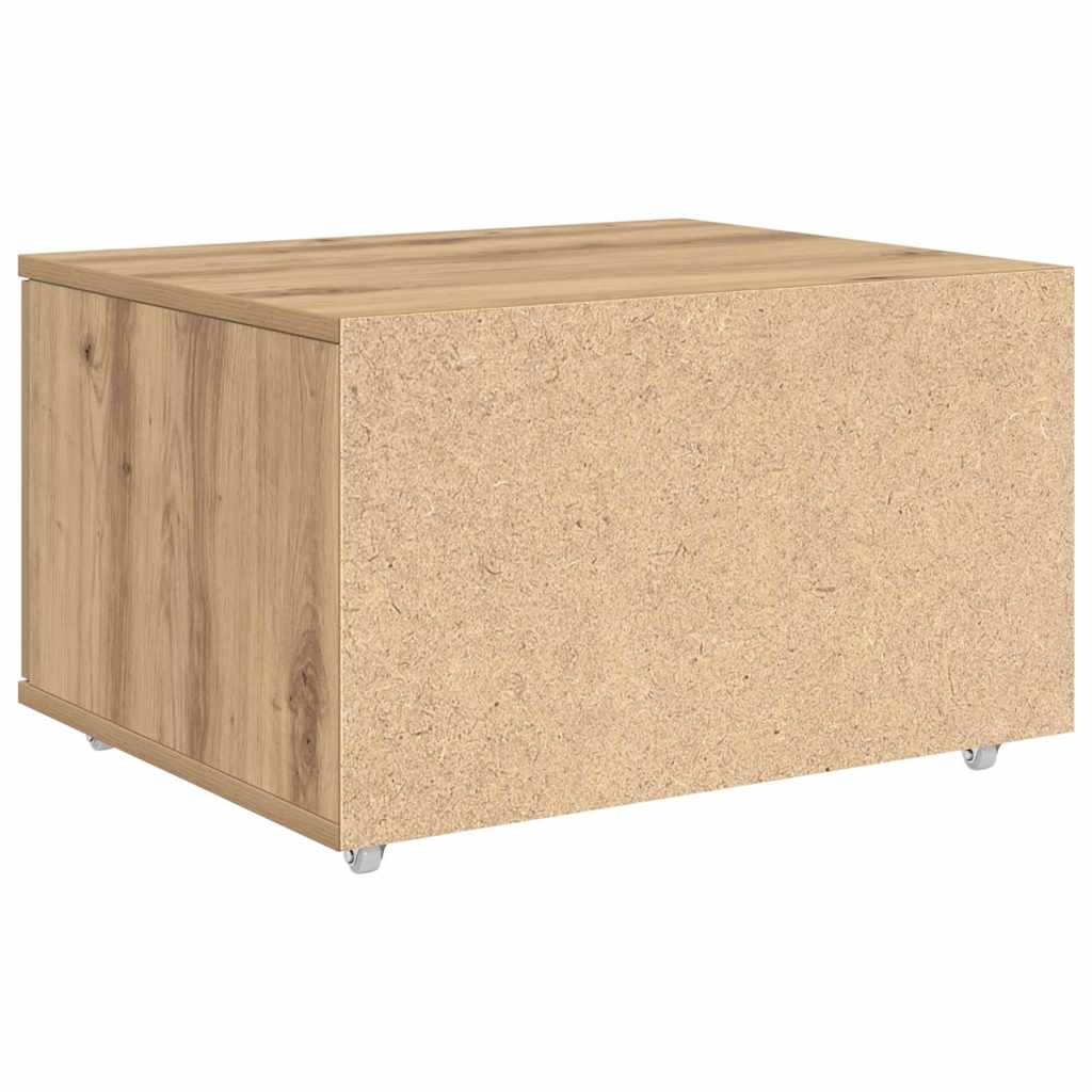 Schubladenschrank mit Rad Braun 55 x 45 x 33,5 cm Holzwerkstoff