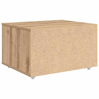 Schubladenschrank mit Rad Braun 55 x 45 x 33,5 cm Holzwerkstoff