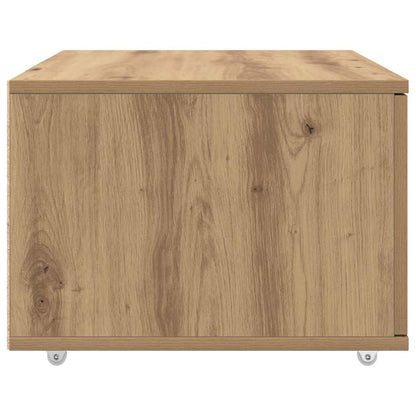Schubladenschrank mit Rad Braun 55 x 45 x 33,5 cm Holzwerkstoff