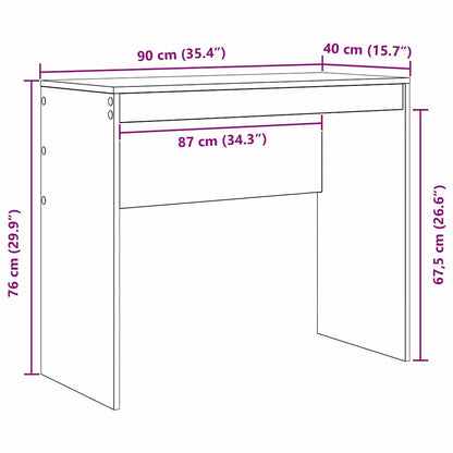 Schreibtisch Beton Grau 90 x 40 x 76 cm