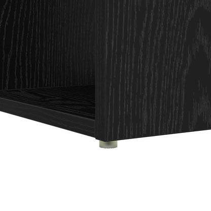 Schreibtisch mit Regal Schwarz Eichen-Optik 108 x 55 x 103.5 cm
