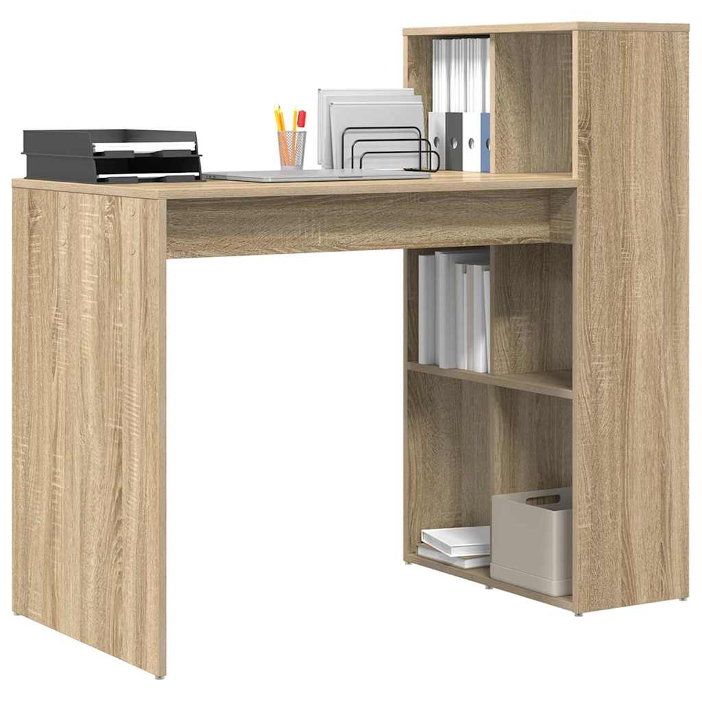 Schreibtisch Sonoma-Eiche 108 x 55 x 103.5 cm Holzwerkstoff