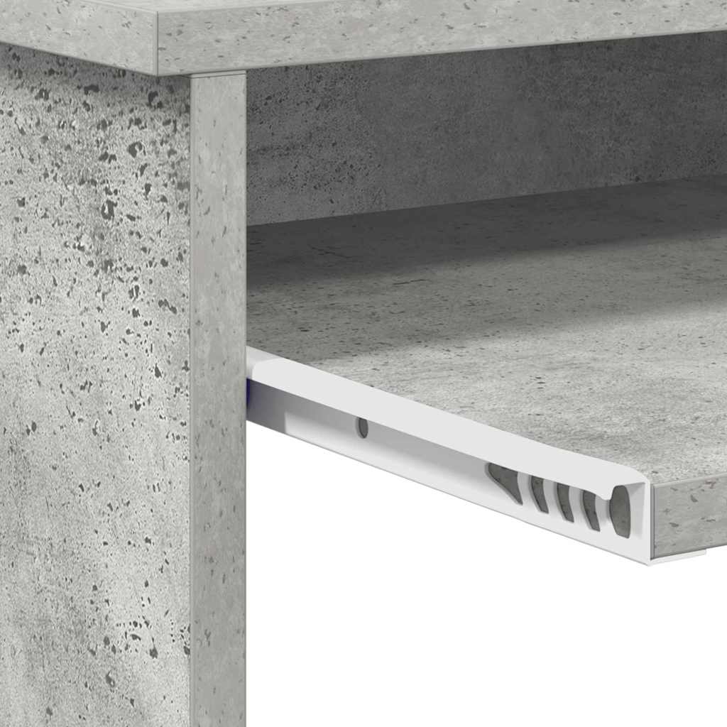 Schreibtisch Beton Grau 106 x 41 x 88.5 cm Holzwerkstoff