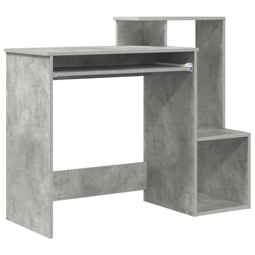 Schreibtisch Beton Grau 106 x 41 x 88.5 cm Holzwerkstoff