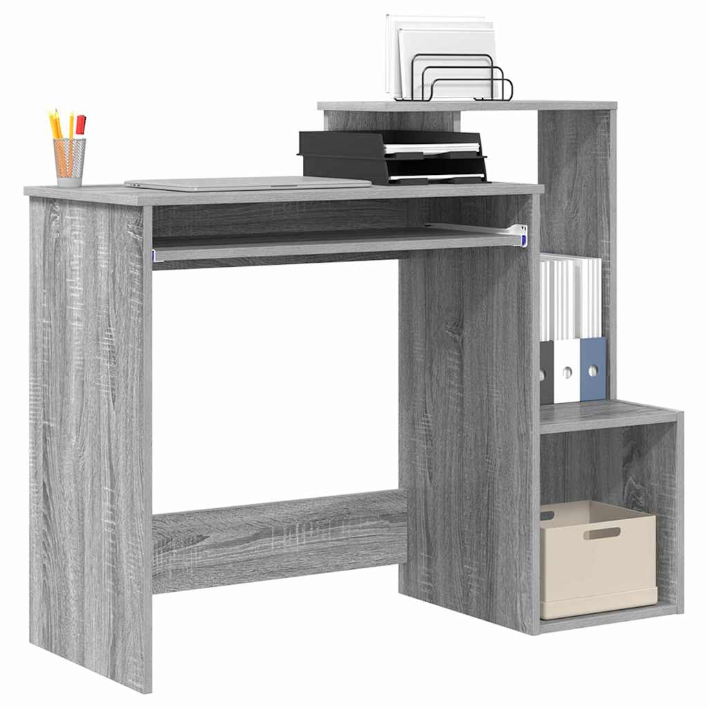 Schreibtisch Graues Sonoma 106 x 41 x 88.5 cm Holzwerkstoff