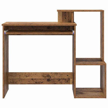 Schreibtisch mit Regal Altholz 106 x 41 x 88.5 cm Holzwerkstoff
