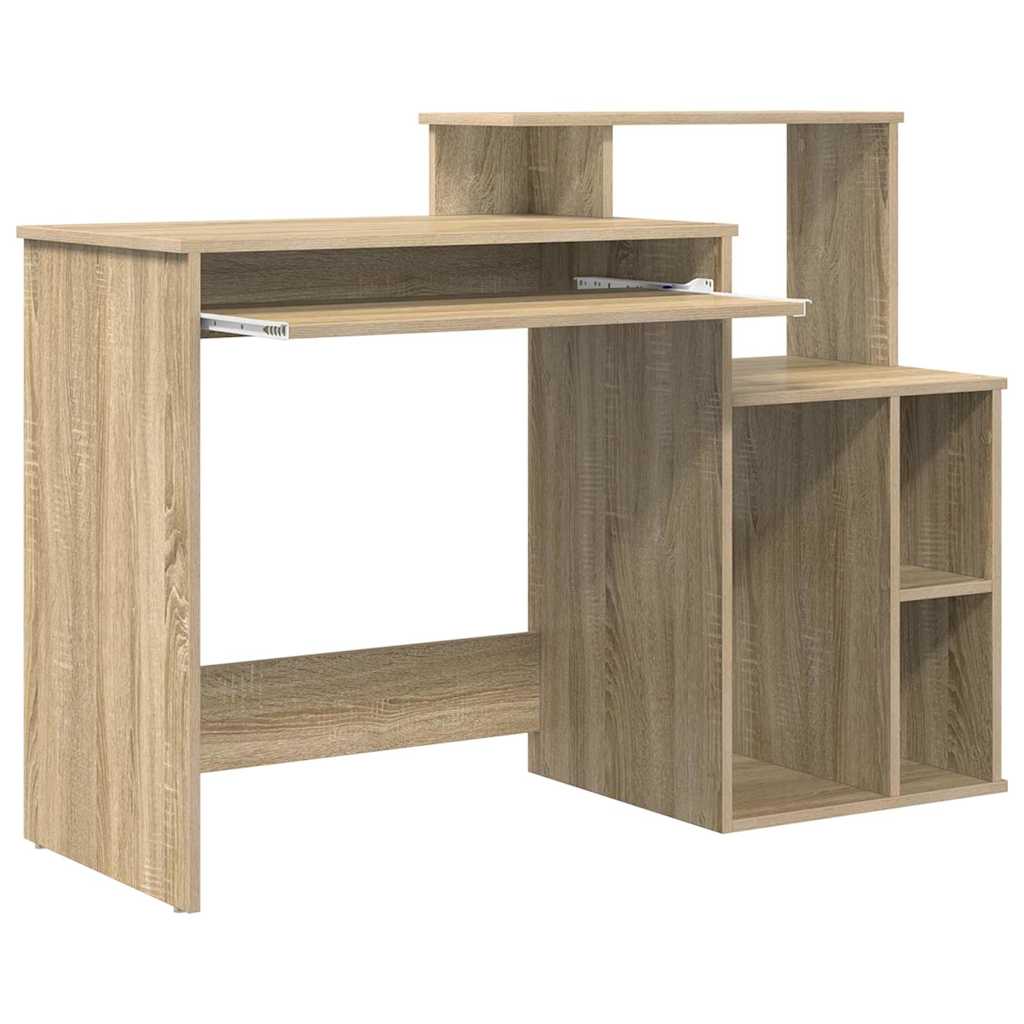 Schreibtisch Sonoma-Eiche 120,5 x 44 x 88,5 cm Holzwerkstoff