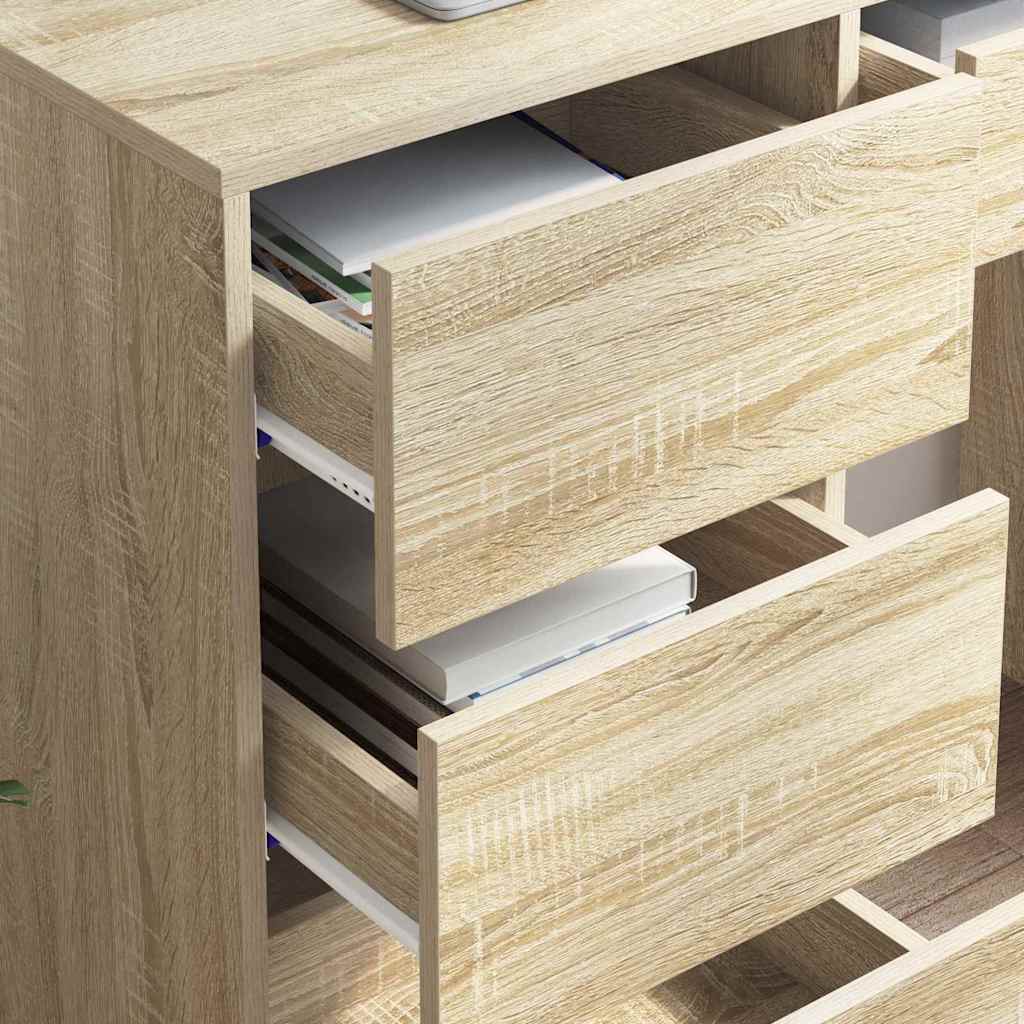 Schreibtisch Sonoma-Eiche 90 x 37,5 x 75 cm Holzwerkstoff